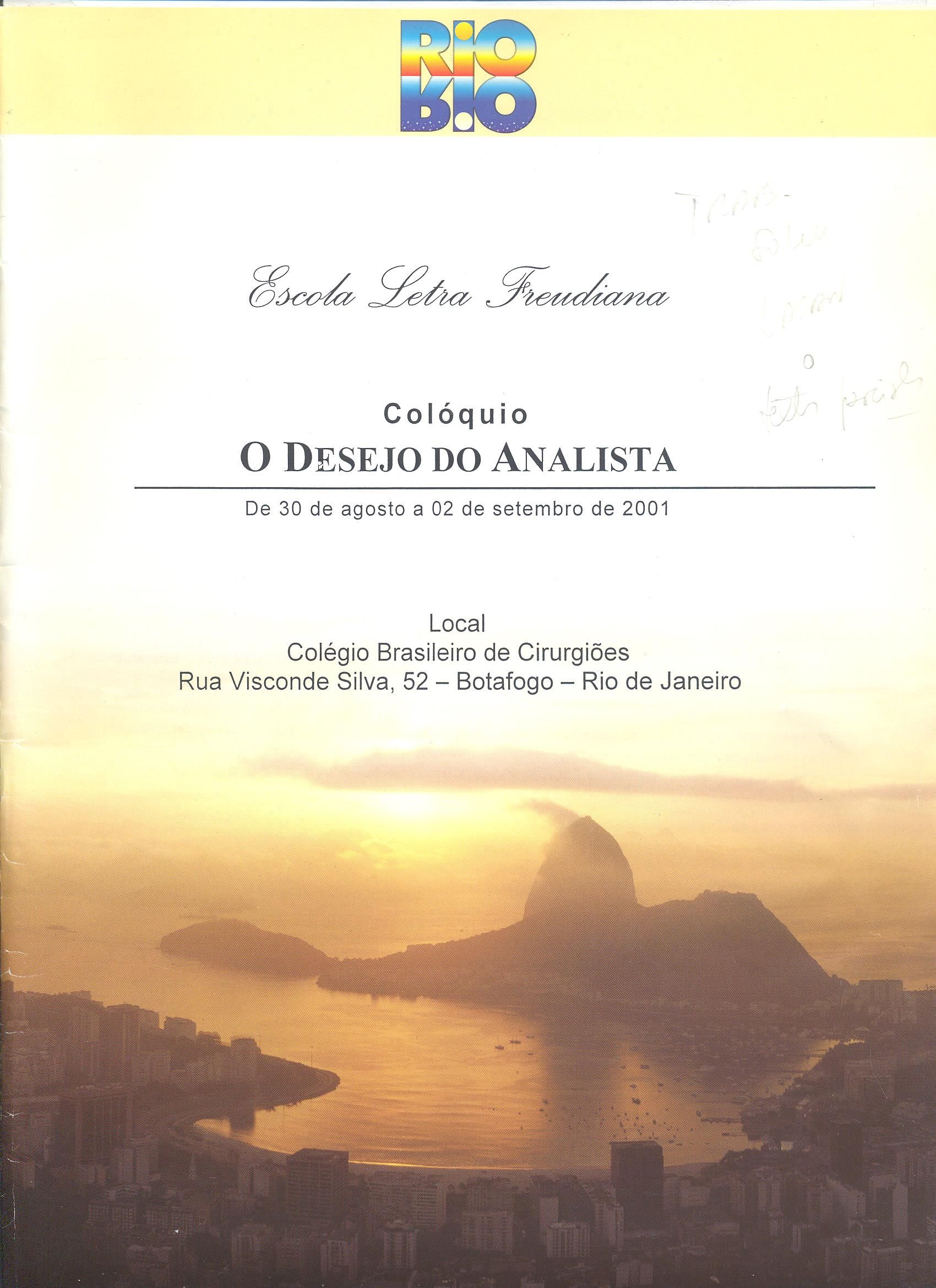 Coloquio Rio de Janeiro - 2001